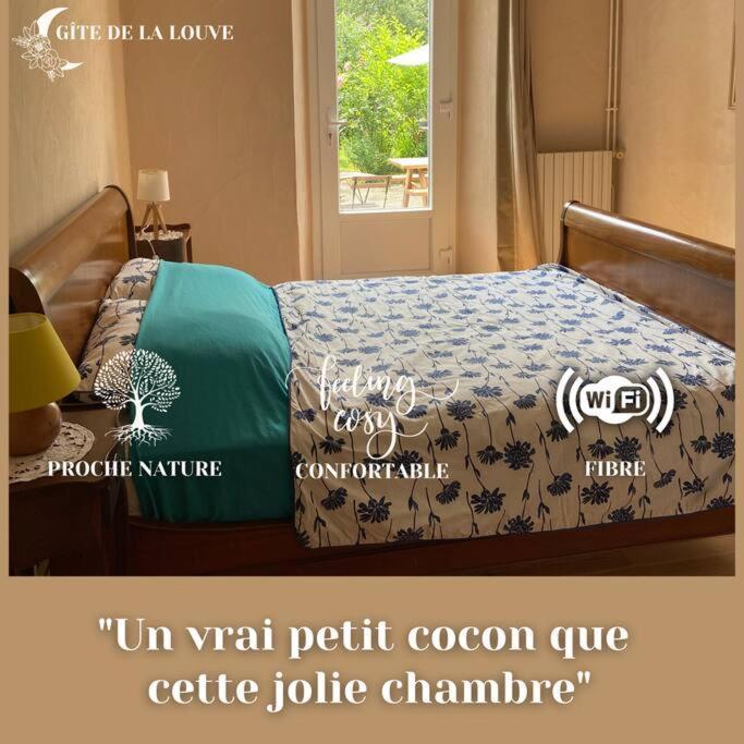 Chambre Double Cosy - Gite De La Louve Fougax-et-Barrineuf Exterior photo
